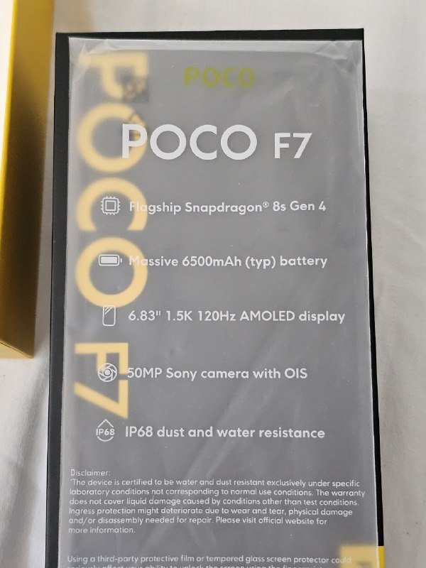 Смартфон Poco F7 Black 12/256 GB 2