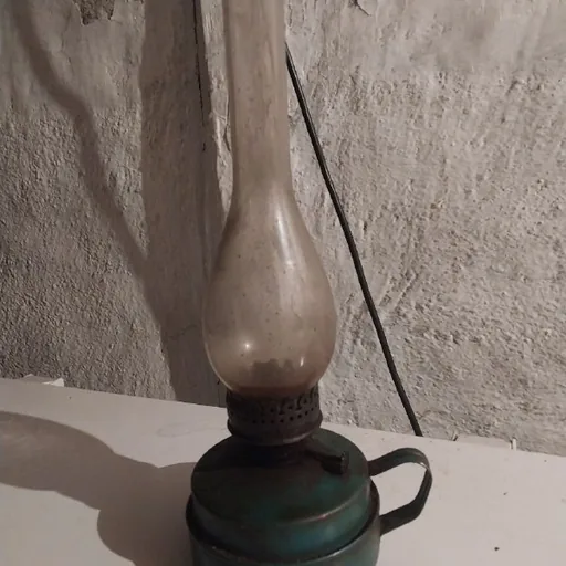 Soviet tabletop kerosene lamp