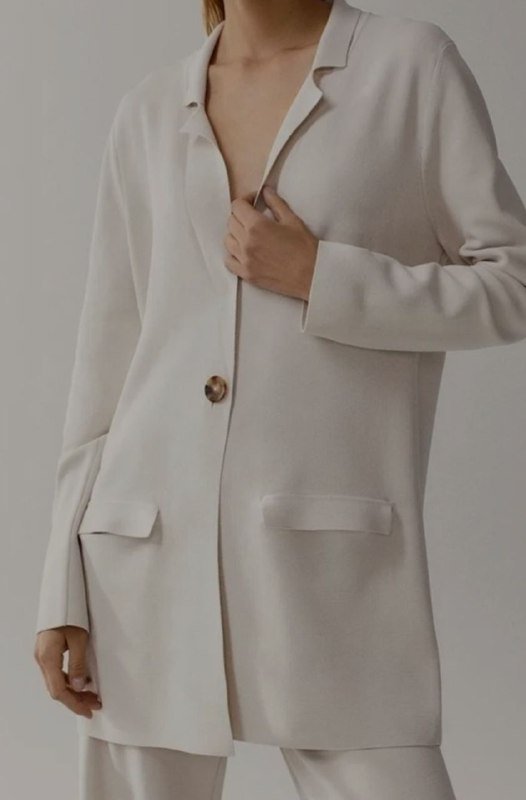 Рубашка Massimo Dutti, кремовый жакет 3