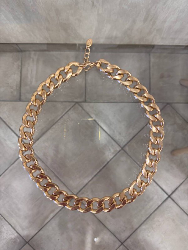 Цепь металлическая, наборы колец, чокеры с жемчугом и ромашками