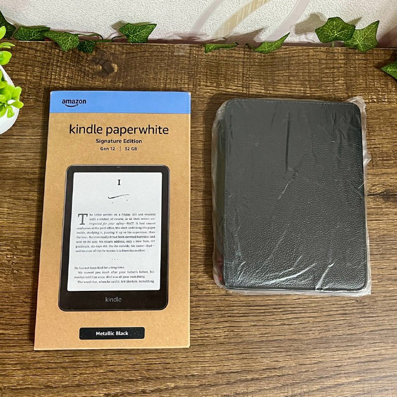 Amazon Kindle Paperwhite Signature Edition 32GB, чехол 2