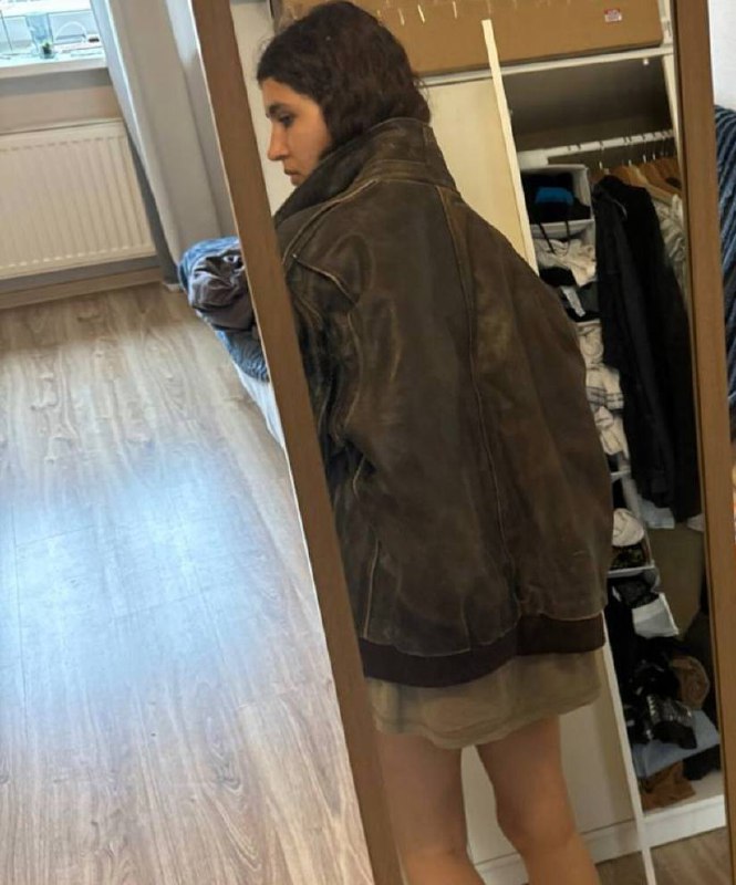 Винтажная куртка из натуральной кожи 3