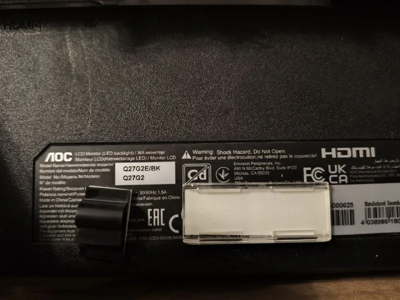 Монитор AOC Q27G2