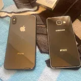 iPhone X, Samsung Galaxy A3 SM-A310F 2