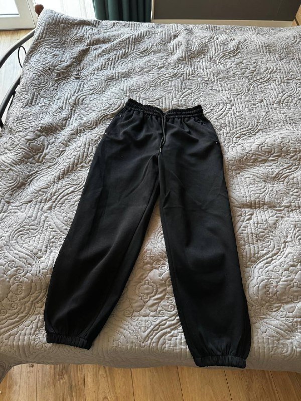 Джоггеры черные размер M