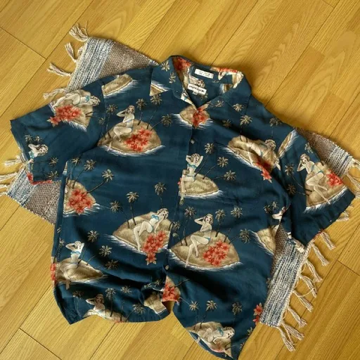 Rare vintage Pierre Cardin Hawaiian shirt