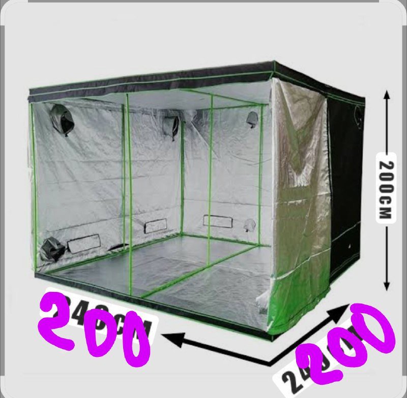 Гроубокс тент 200x200x200см для растений