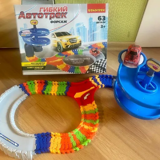 Автотрек, светящаяся машинка