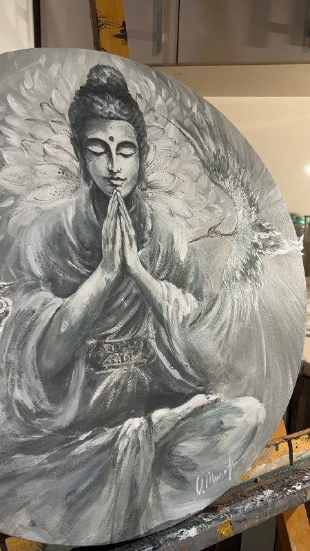 Картина Будда холст акрил 65см 3