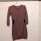 მუქი მტვრიანი ვარდისფერი Bershka-ს კაბა, S 1