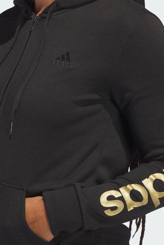 Женское черное худи Adidas размер XS 2