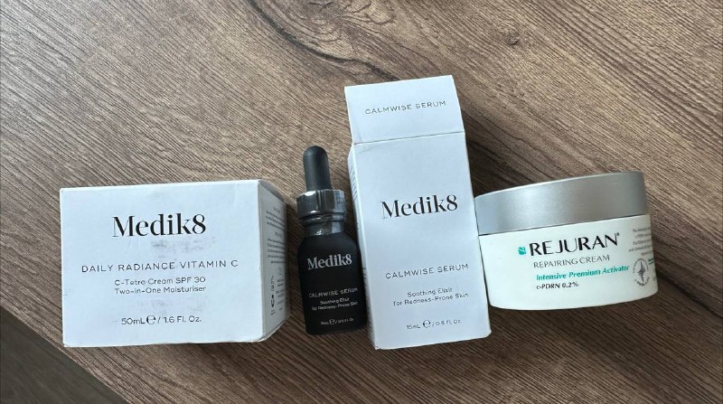 Medik8 Крем SPF, Сыворотка Calmwise, Rejuran Крем