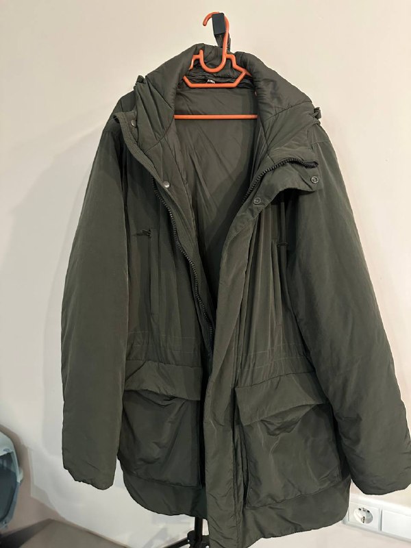 Куртка бутылочного цвета Zara XL, Рубашка теплая XL 3