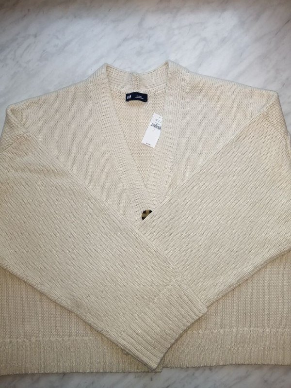 Кардиган женский хлопковый GAP XL ECRU 6