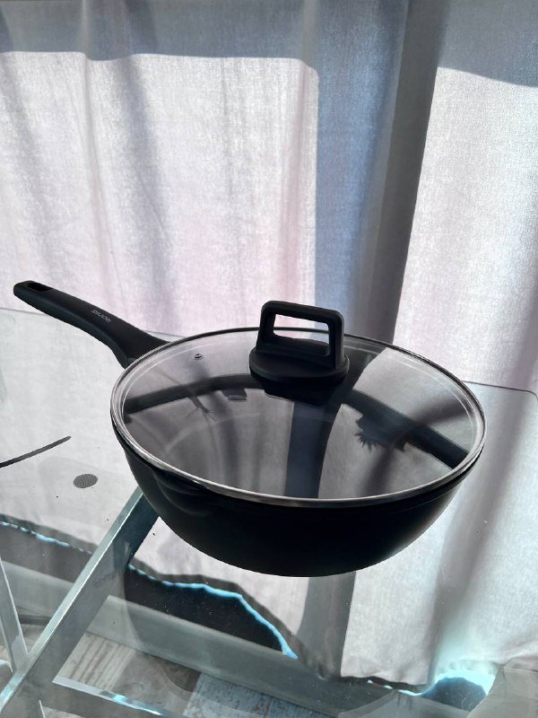 Сковорода тефлоновая с крышкой 28 см Ronig новая