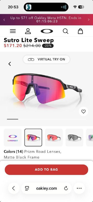 Sports sunglasses