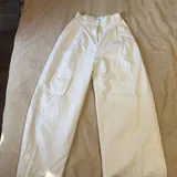 Белые летние широкие брюки Selfmade XS 5