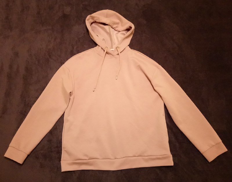 Бежевая кофта толстовка свитер Stradivarius размер S оверсайз