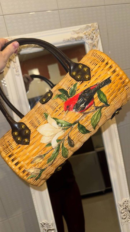 Плетеная сумка из Японии 2