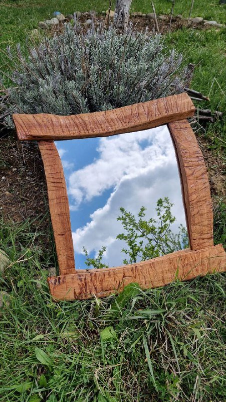 Два зеркала в деревянных рамах ручная работа 4
