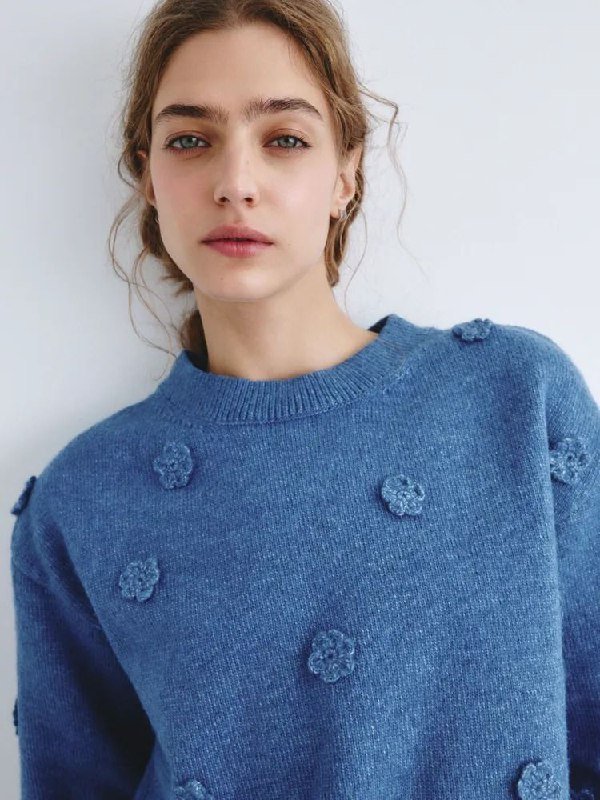 Голубой джемпер SELA, размер S 3