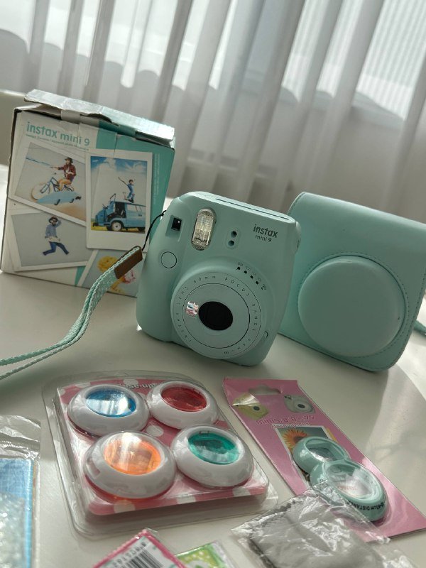 Instax mini 9 камера мгновенной печати с аксессуарами 3