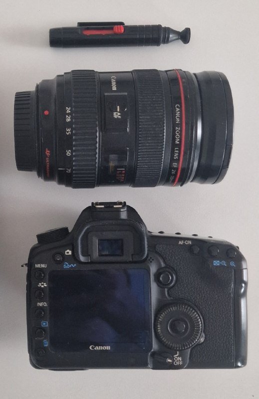 Canon EOS 5D Mark II камера, объектив Canon EF 24-70mm f/2.8L, вспышка Godox V1-C 2