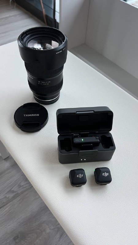 DJI Mic Mini, Tamron 28‑75mm f/2.8 G2