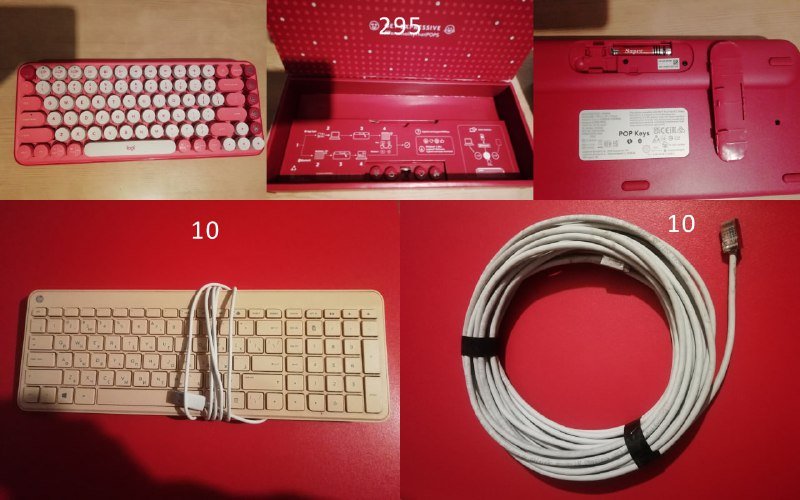 Клавиатура Logitech POP Keys, Проводная клавиатура, Сетевой кабель