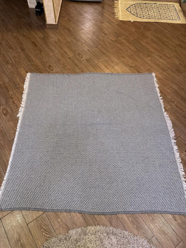 Синий плед 250х180 см, серый плед 150х150 см 3