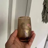 Стаканы стеклянные СССР с золотым и эмалевым рисунком 2