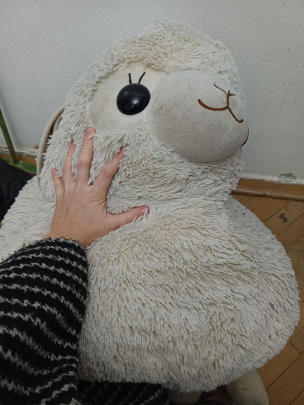 Большая мягкая игрушка альпака 2