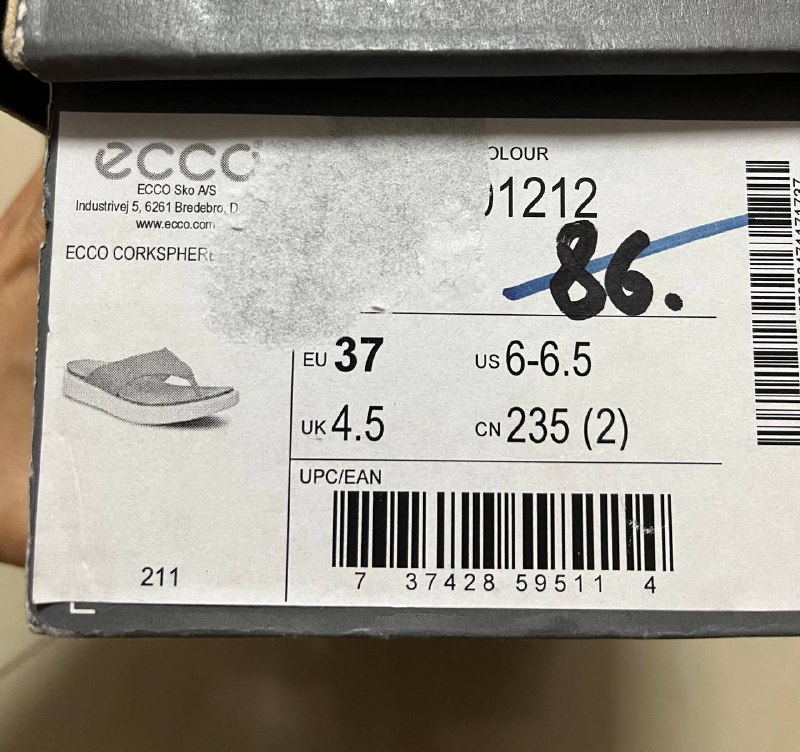 Женские кожаные сандалии Ecco 37 размер 6