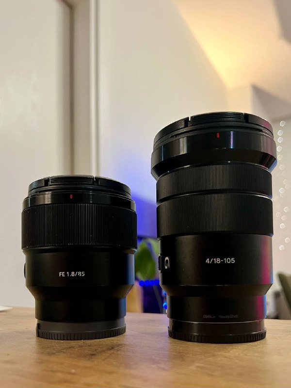 Sony E PZ 18-105mm f/4 G OSS, Sony FE 85mm f/1.8