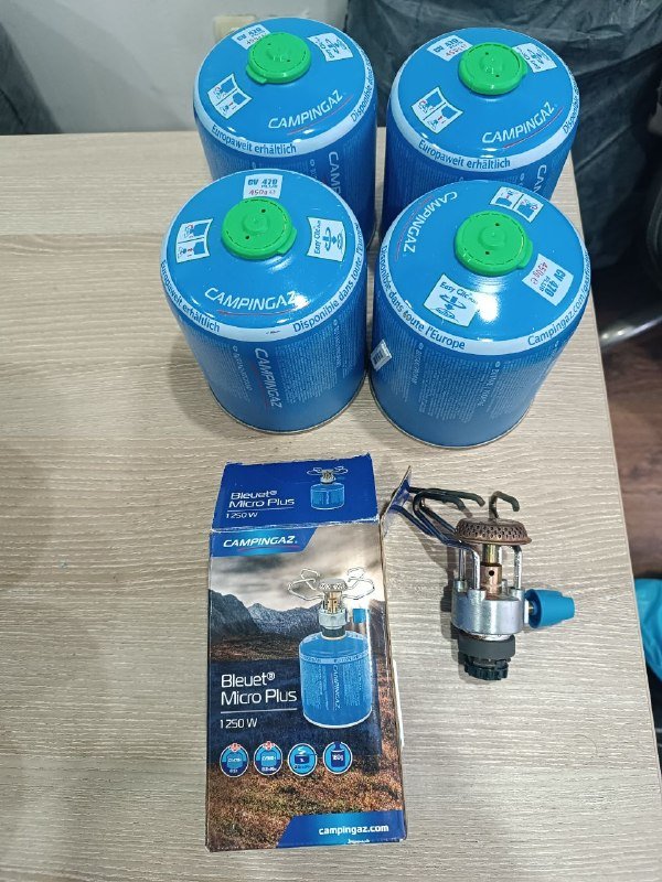 Газовые баллоны 450мл и горелка Campingaz
