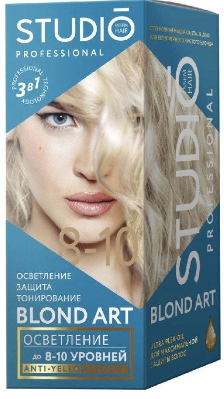 два осветлителя и две краски для волос