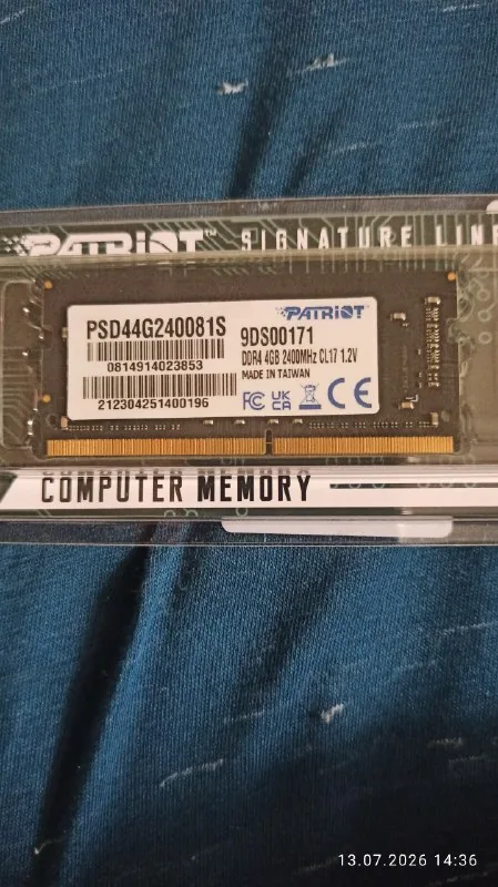 Оперативная память для ноутбука DDR4 4GB