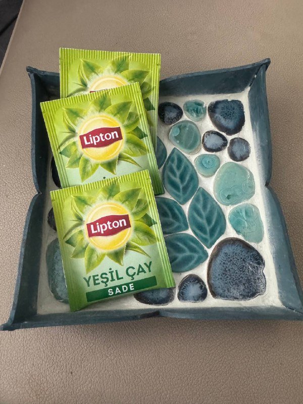 Декоративное мозаичное блюдо поднос ручной работы 3