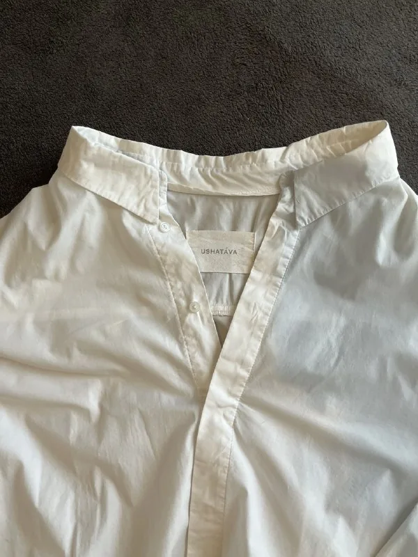Белая рубашка oversize 1