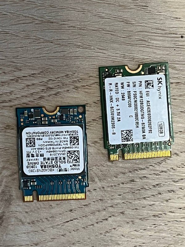 SSD m2 2230 nvme 128GB Toshiba, Hynix