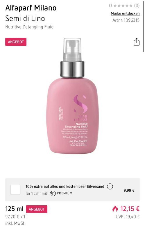 Шампунь, кондиционер, флюид для волос Alfaparf Milano