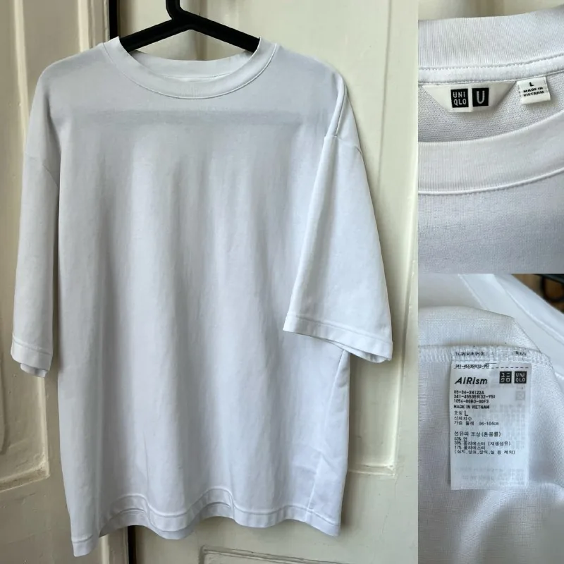 Белая футболка Uniqlo Airism