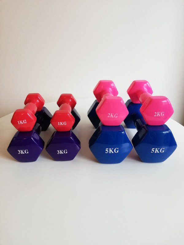 Гантели 1 kg, 2 kg, 3 kg, 5 kg