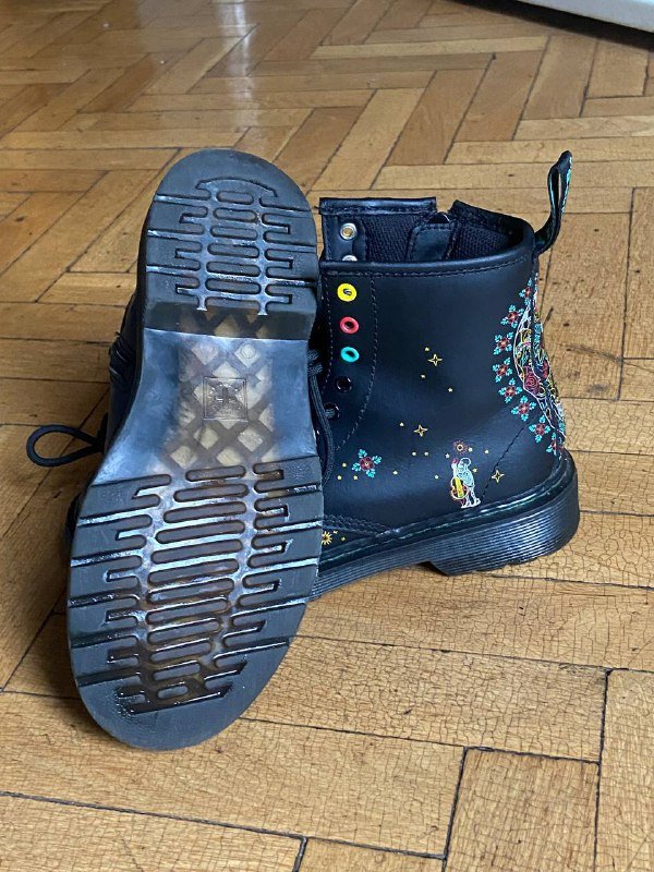 Ботинки Dr.Martins 33.5 кожзам с молнией на боку 3