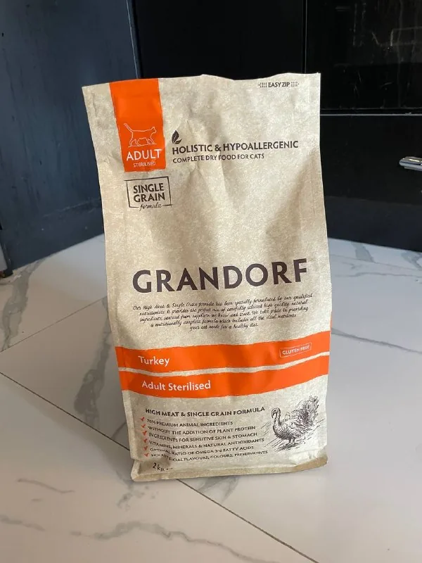 Корм для кошек Grandorf индейка