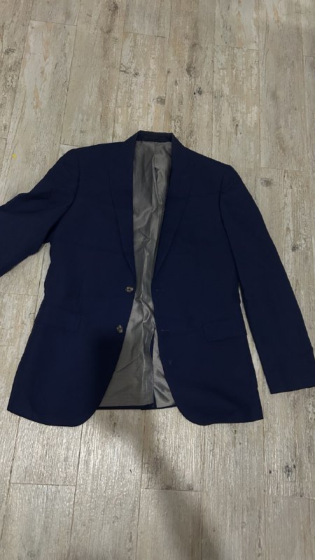 Мужской пиджак синий размер L 42