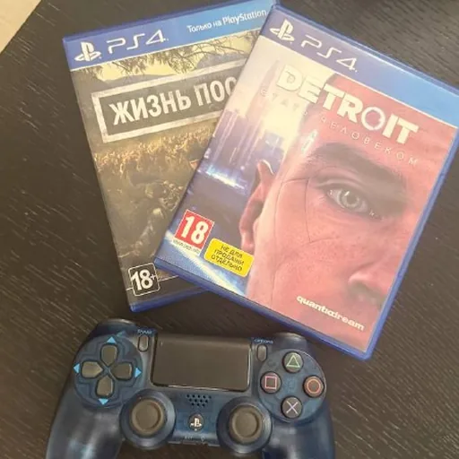 Геймпад DualShock 4, игры PS4 Gone Home, Detroit: Become Human