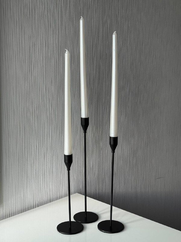 Металлические подсвечники, свечи в подарок 2