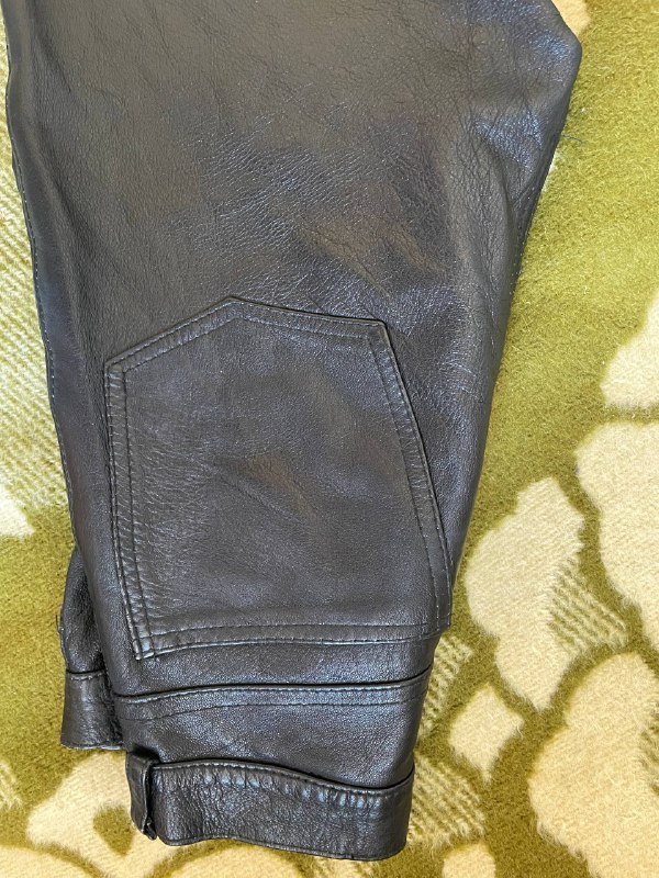 Черные кожаные женские штаны 5