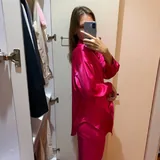 Розовый костюм, рубашка, штаны 3